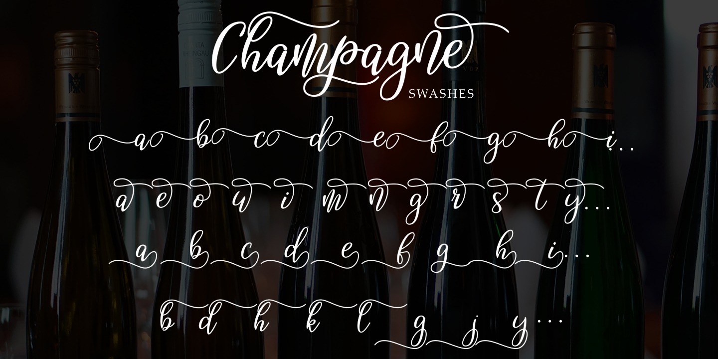 Beispiel einer Champagne Regular-Schriftart